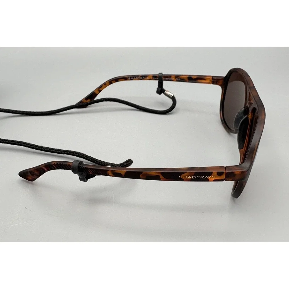 Shady Rays Sunglasses Aviator‎ Crossover AC-3 Brown Tortoise Polarized w/Case